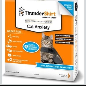 Thundershirt Cat Anxiety Relief Jacket - Dark Gray